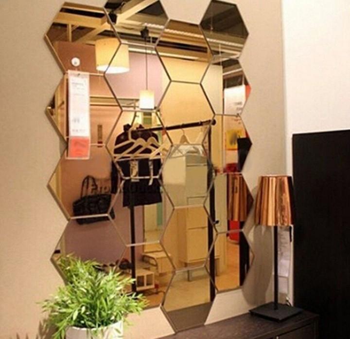Hexagon Acrylic Mirror Furniture Home Decor Others On Carou Hexagon Acrylic Mirror Furniture Home