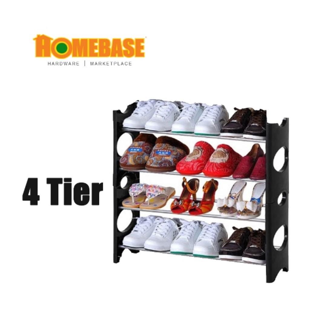 Homebase Shoe Rack Shoe Storage 4tier, Furniture & Home Living, Home