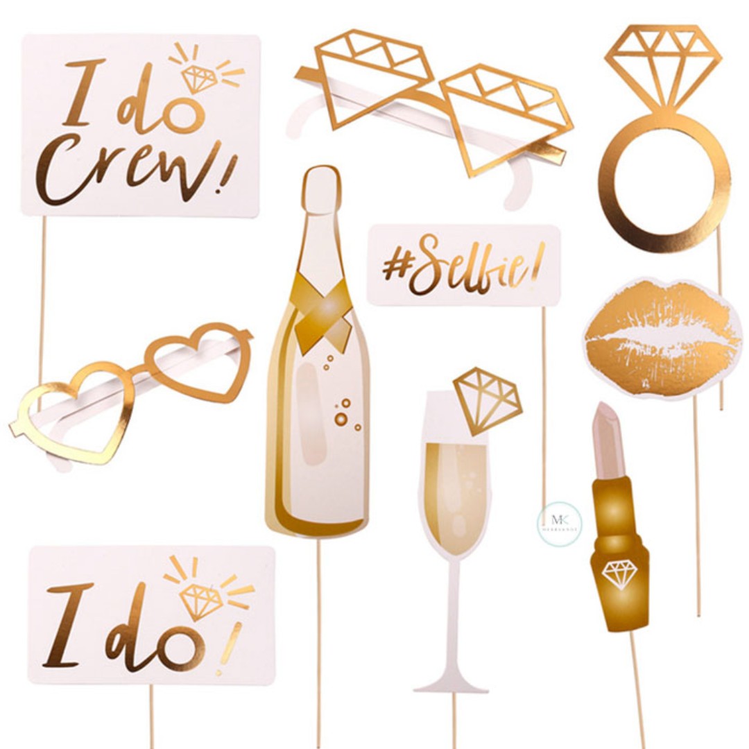 hens photo booth props