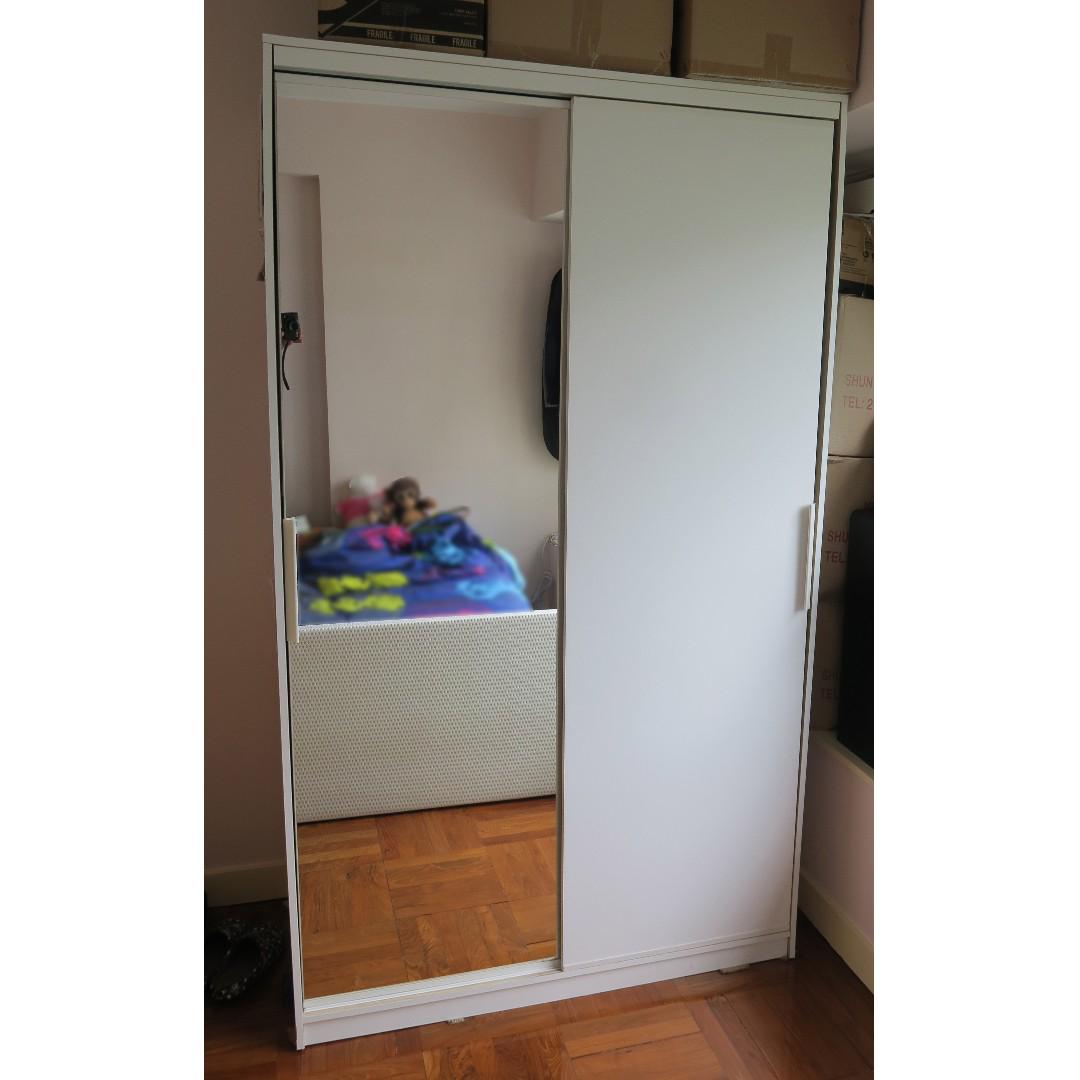 Ikea trysil wardrobe with mirror sale