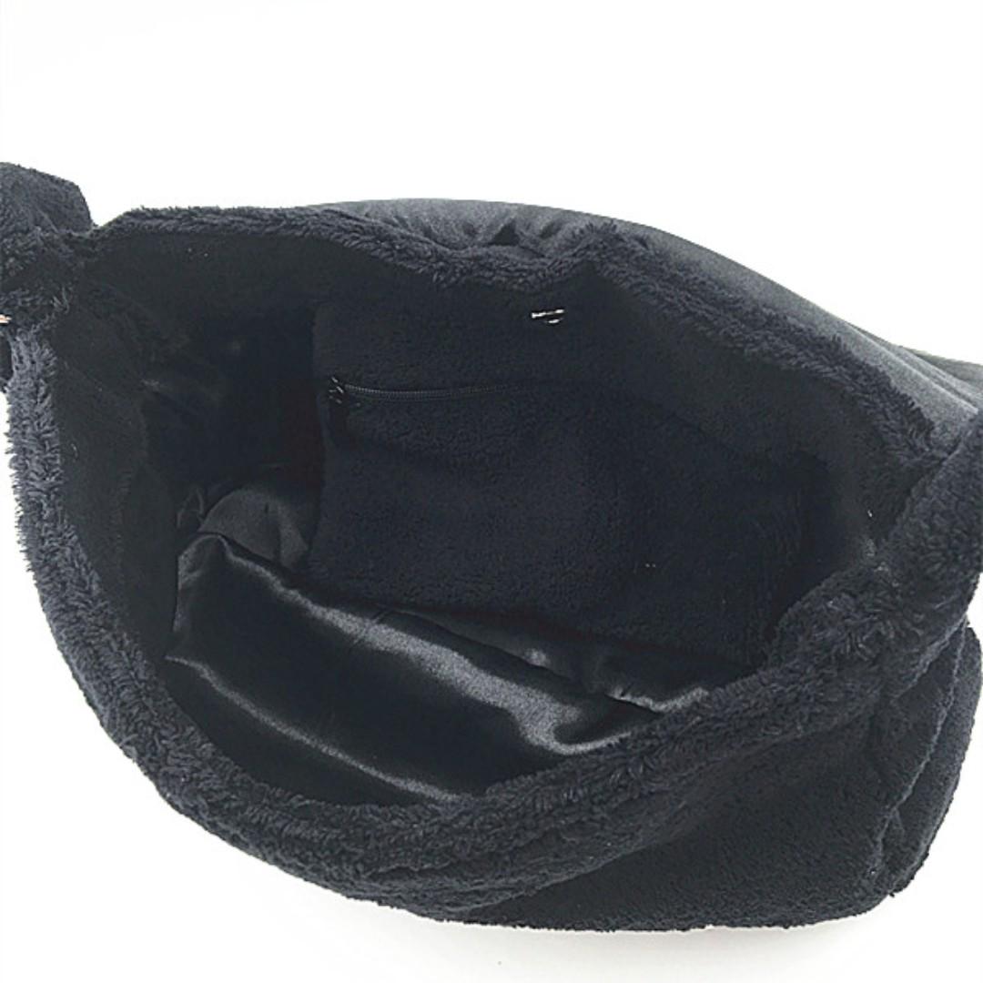 Chanel fur flap cover crossbody messenger bag 2025