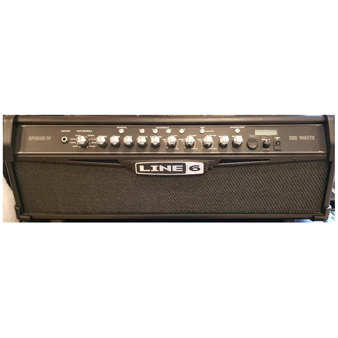 Line 6 spider iv hd150 150w guitar amp deals head