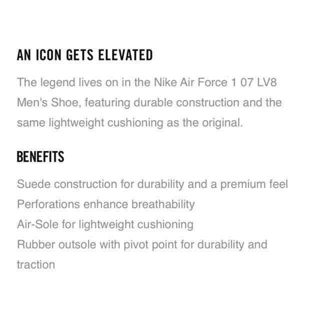 Men's shoes Nike Air Force 1 ´07 LV8 Suede Mushroom/ Mushroom