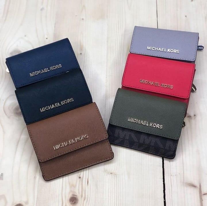 Michael Kors Jet Set Travel Card Case Id Key Holder