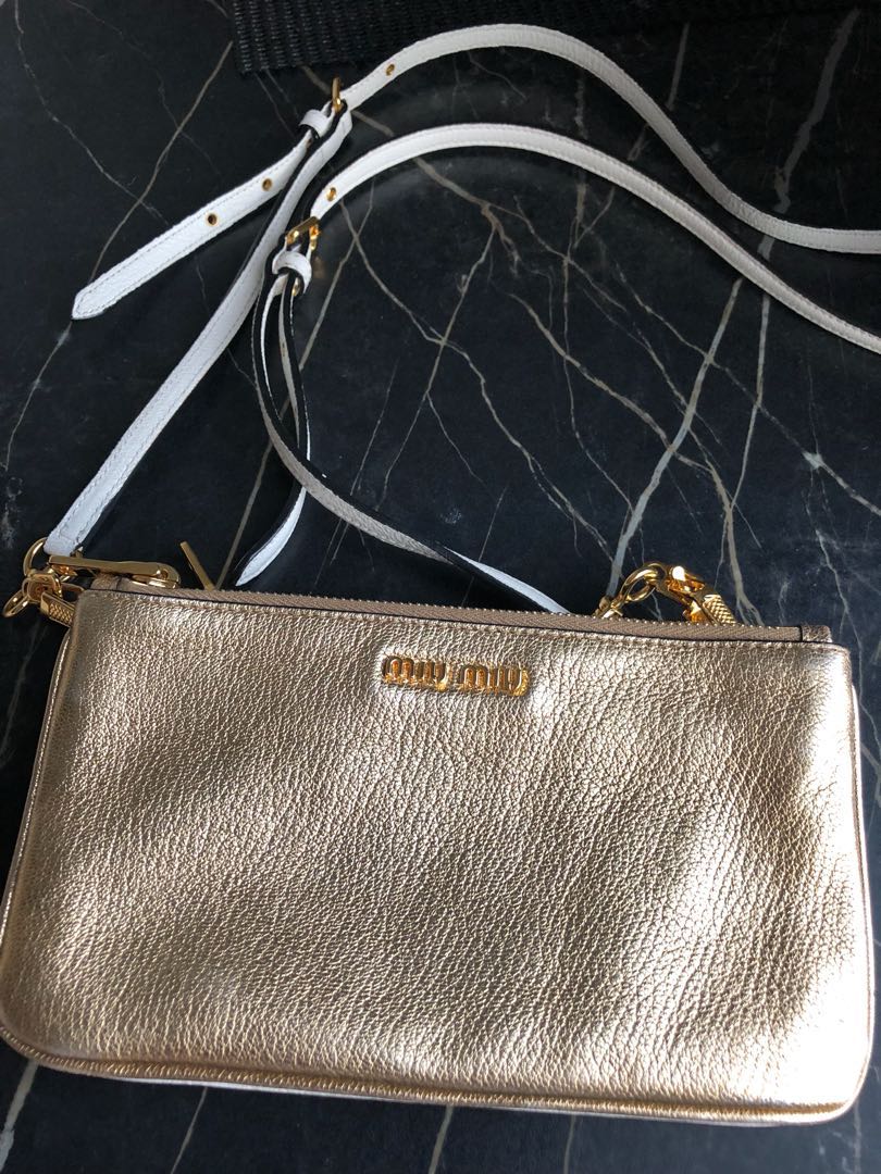 Miu Miu DoubleZip Crossbody Bag, Women's Fashion, Bags & Wallets