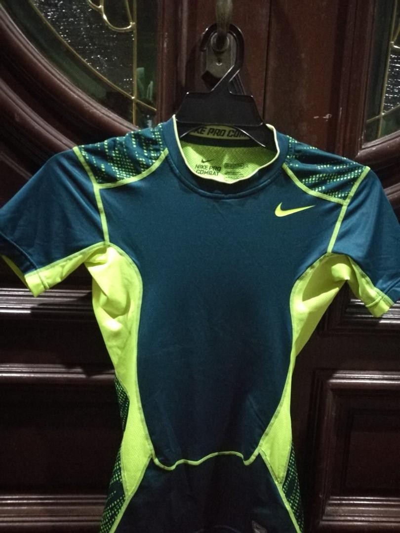 Nike Pro Combat Hypercool Fitted (Dark Green), Men's Fashion, Activewear on  Carousell