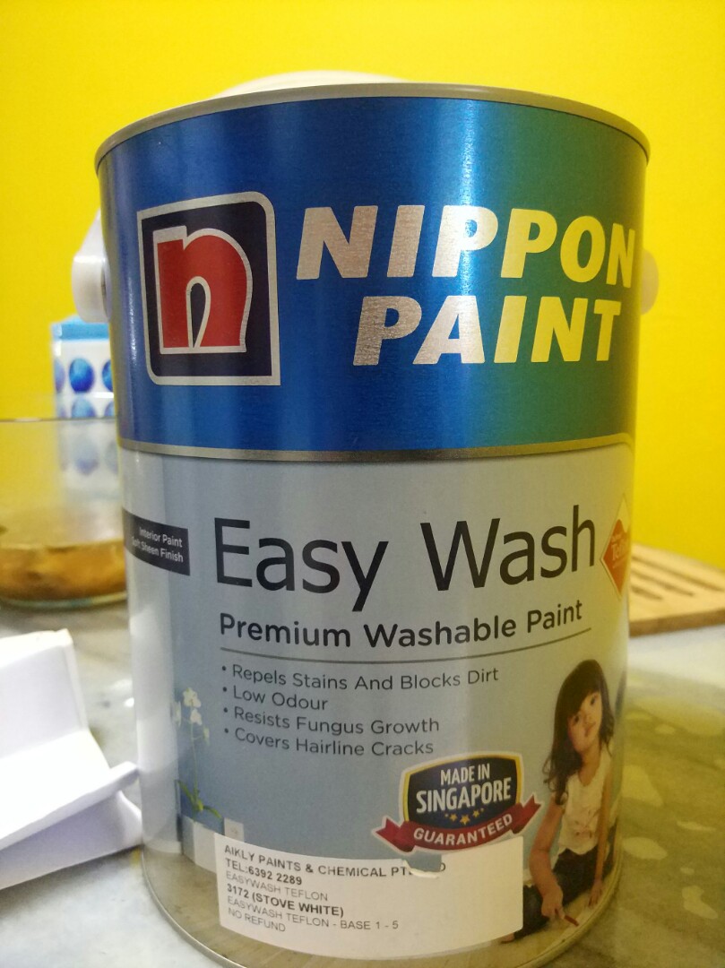 Nippon Paint stove white 3172 5L, Furniture & Home Living, Bathroom