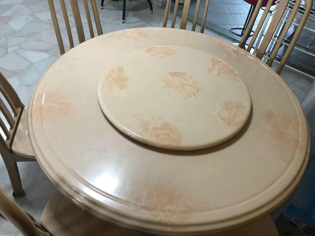 On Sales Used Marble Dining Table Chairs Furniture Tables