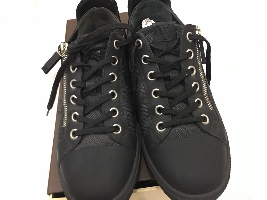 sepatu louis vuitton original / sneaker hitam LV black lv sepatu