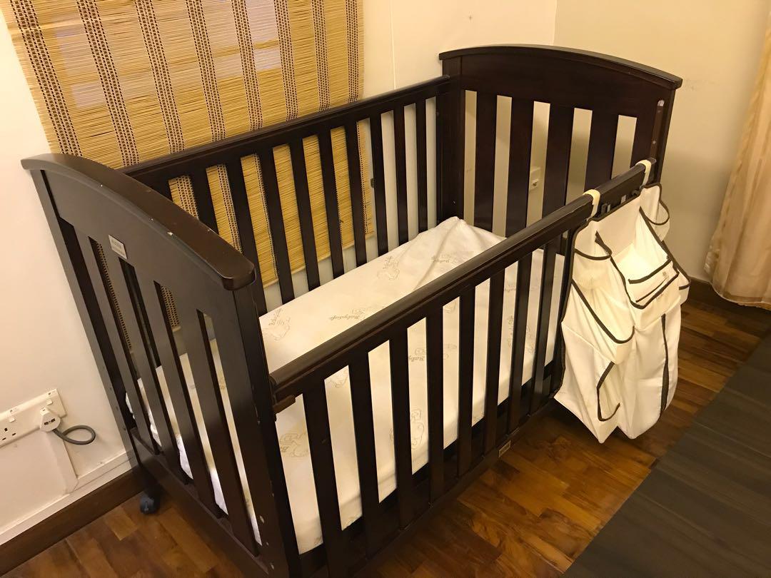 Preloved 4 in 1 baby cot, Babies & Kids, Baby Nursery & Kids Furniture