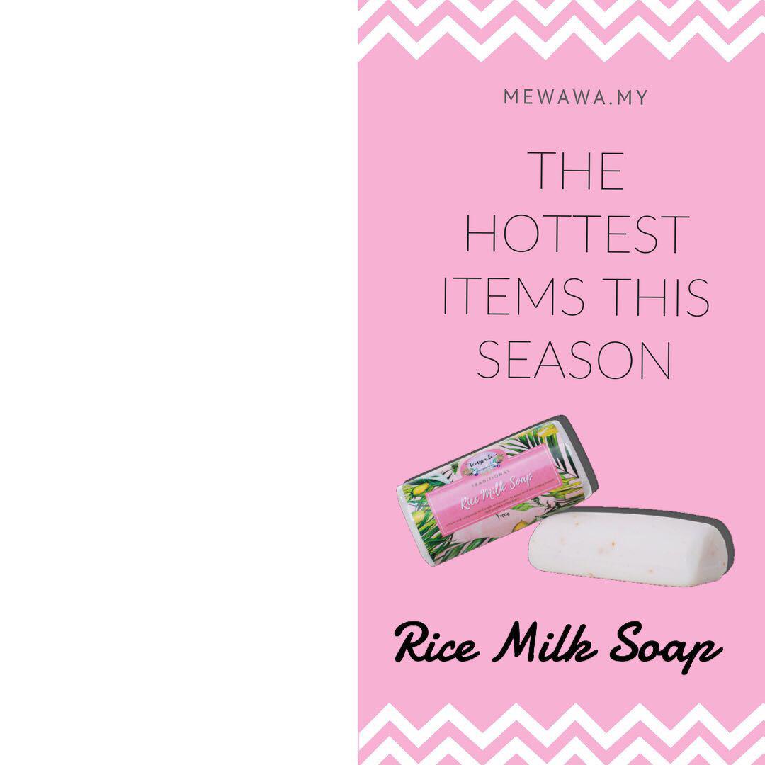 Rice milk soap, Beauty & Personal Care, Face, Face Care on Carousell