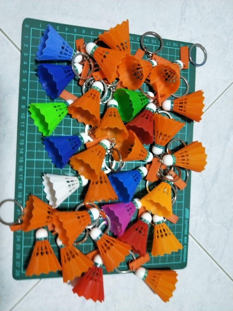Badminton Shuttlecock keychain, Sports Equipment, Sports & Games