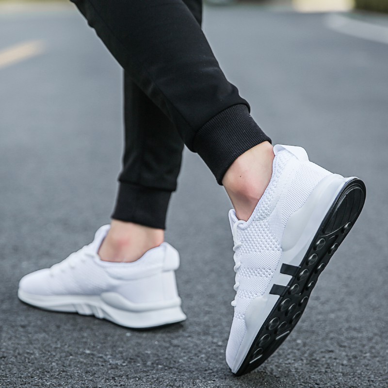 Sports Shoes Men Sneakers 2018 Fashion Casual Fly Knit Lightweight Men S Shoes Men s Fashion Footwear Sneakers on Carousell
