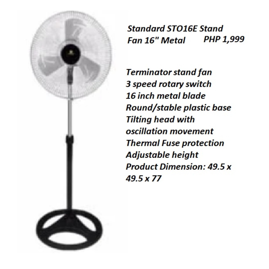 Standard Stand Fan, TV & Home Appliances, Kitchen Appliances, Wine