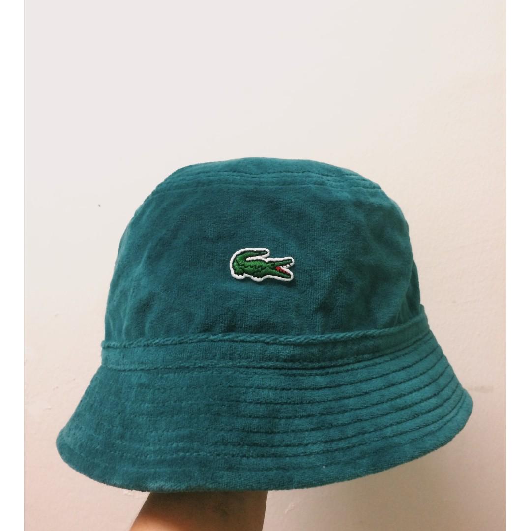 SUPREME X LACOSTE BUCKET HAT, Men's Fashion, Accessories on