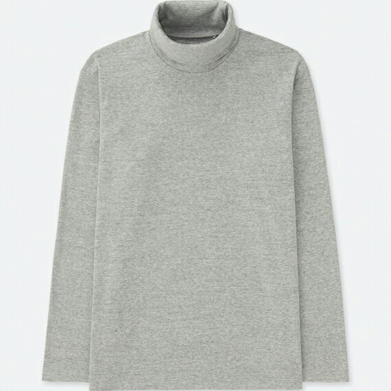 UNIQLO Men Cotton Turtleneck Long 