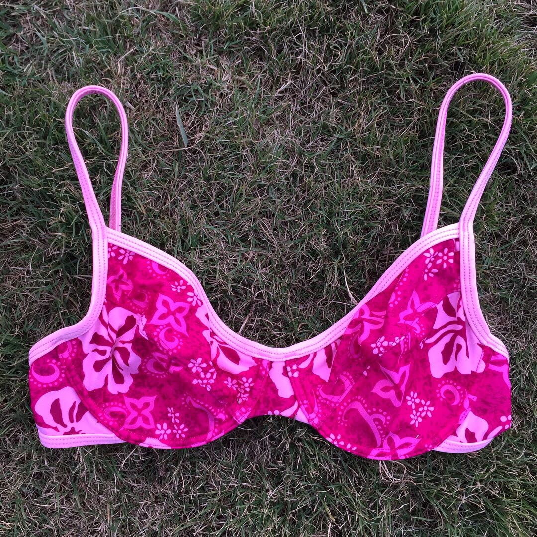 hawaiian print bikini