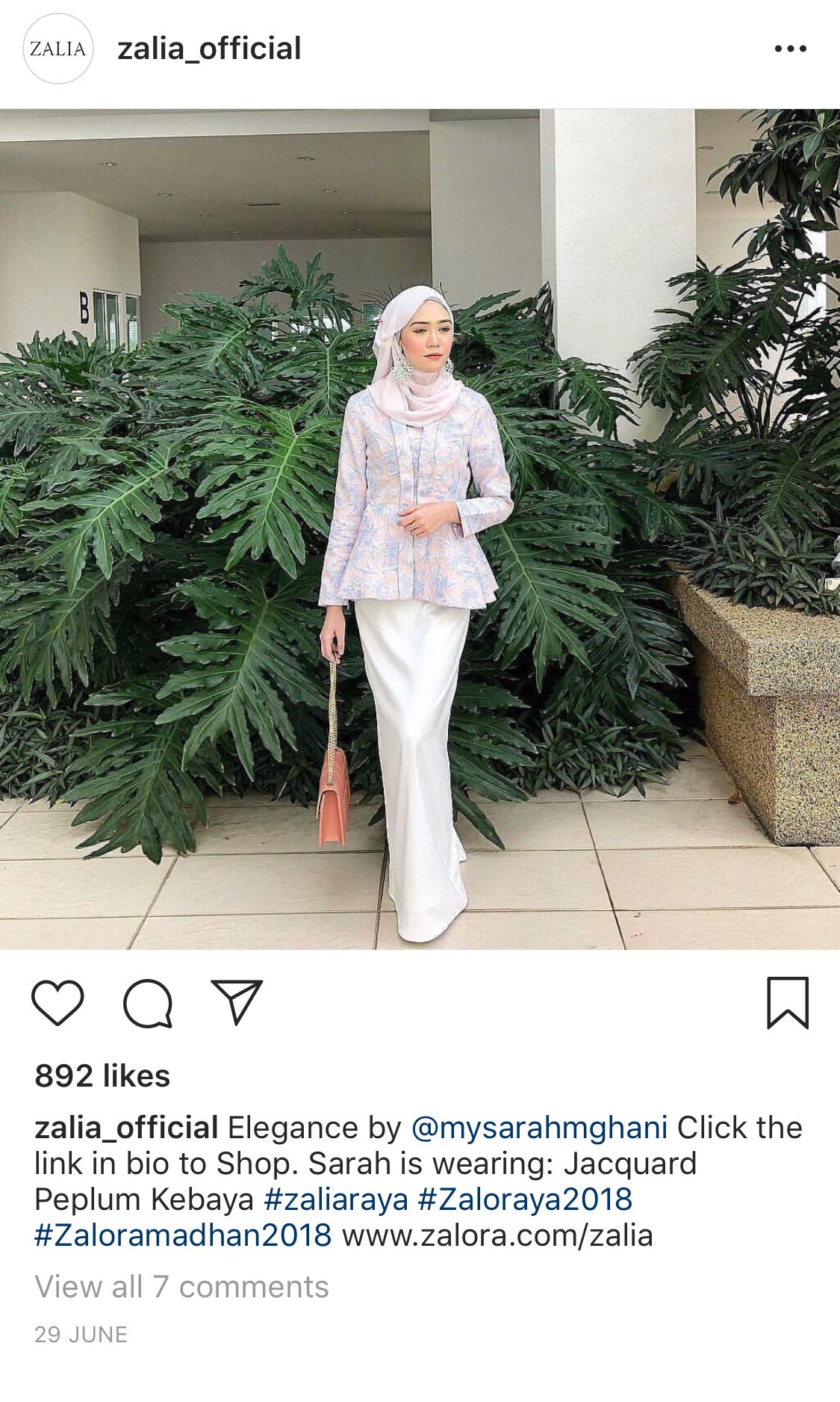 Zalia Jacquard Peplum Kebaya