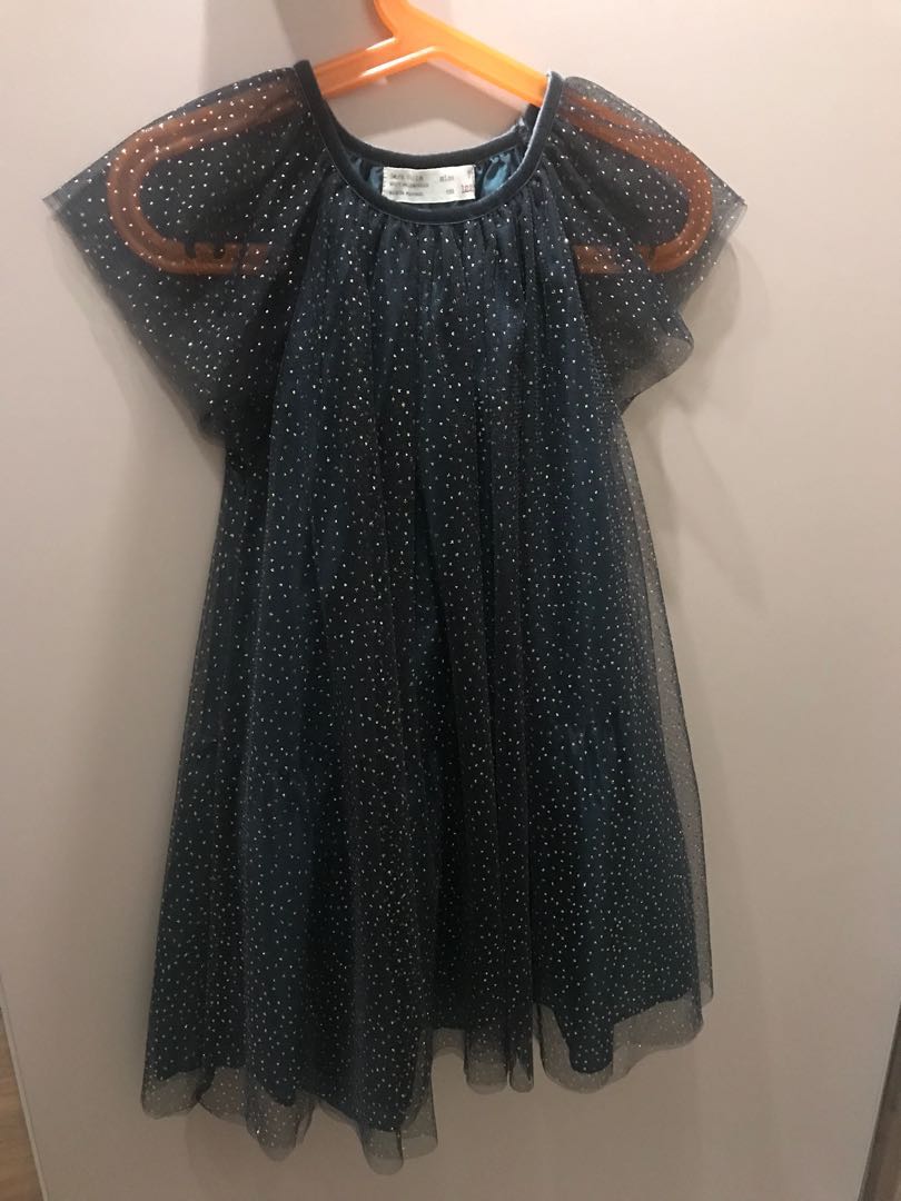 zara green sparkly dress