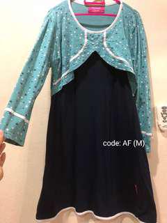Tunic long sleeve t-shirt muslimah blouse(AF M) #mcsfashion