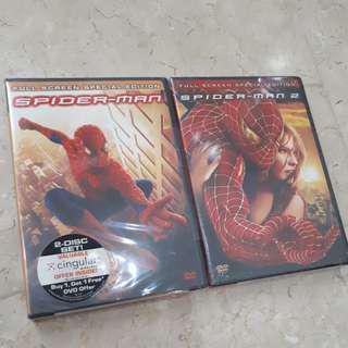 DVD Impor Region 1 Spiderman 1 & 2