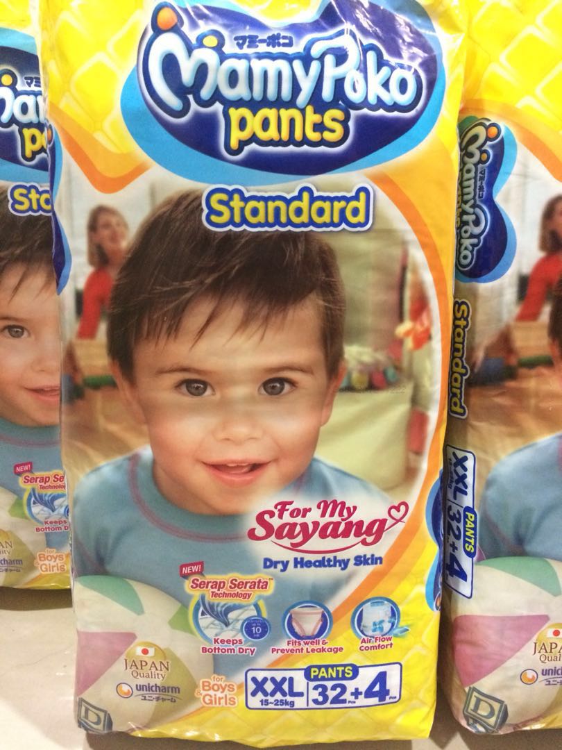 (4 packs) Mamy Poko Pants (XXL), Babies & Kids, Bathing & Changing