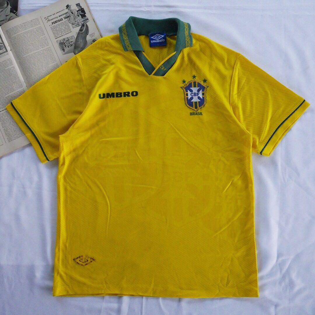 ⚽️90s Umbro巴西國家足球隊服復古運動POLO衫男女皆可Vintage 古著老