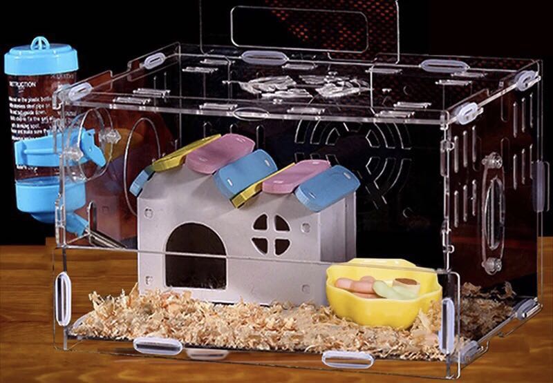 Image showcasing Acrylic Hamster Cage, Pet Supplies, Homes & Other Pet Accessories on ...