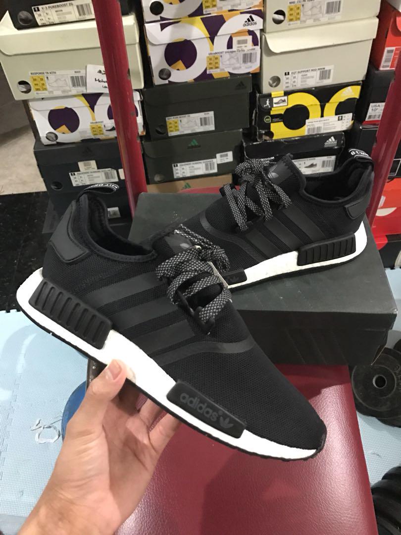nmd r1 black reflective