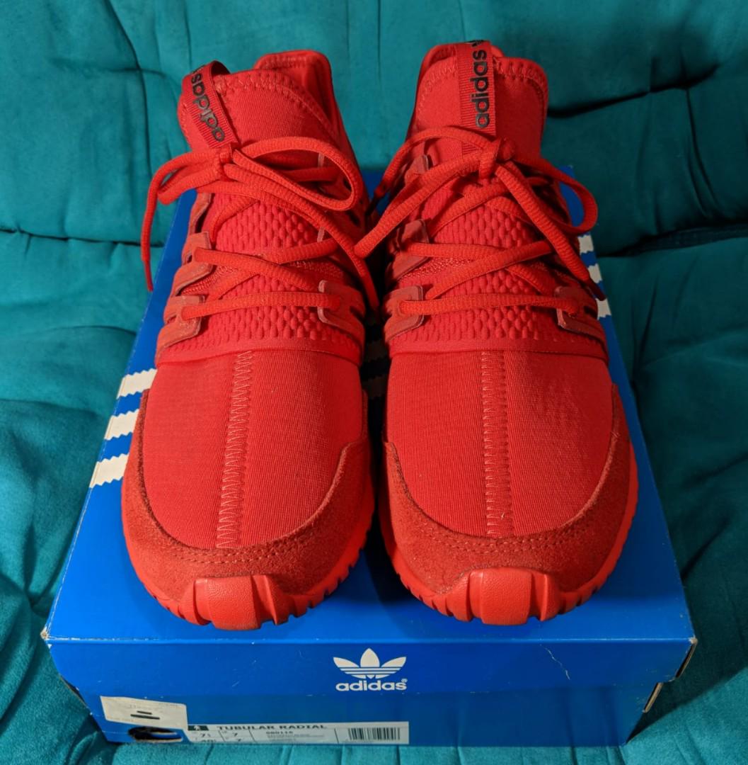 Adidas tubular cheap radial triple red