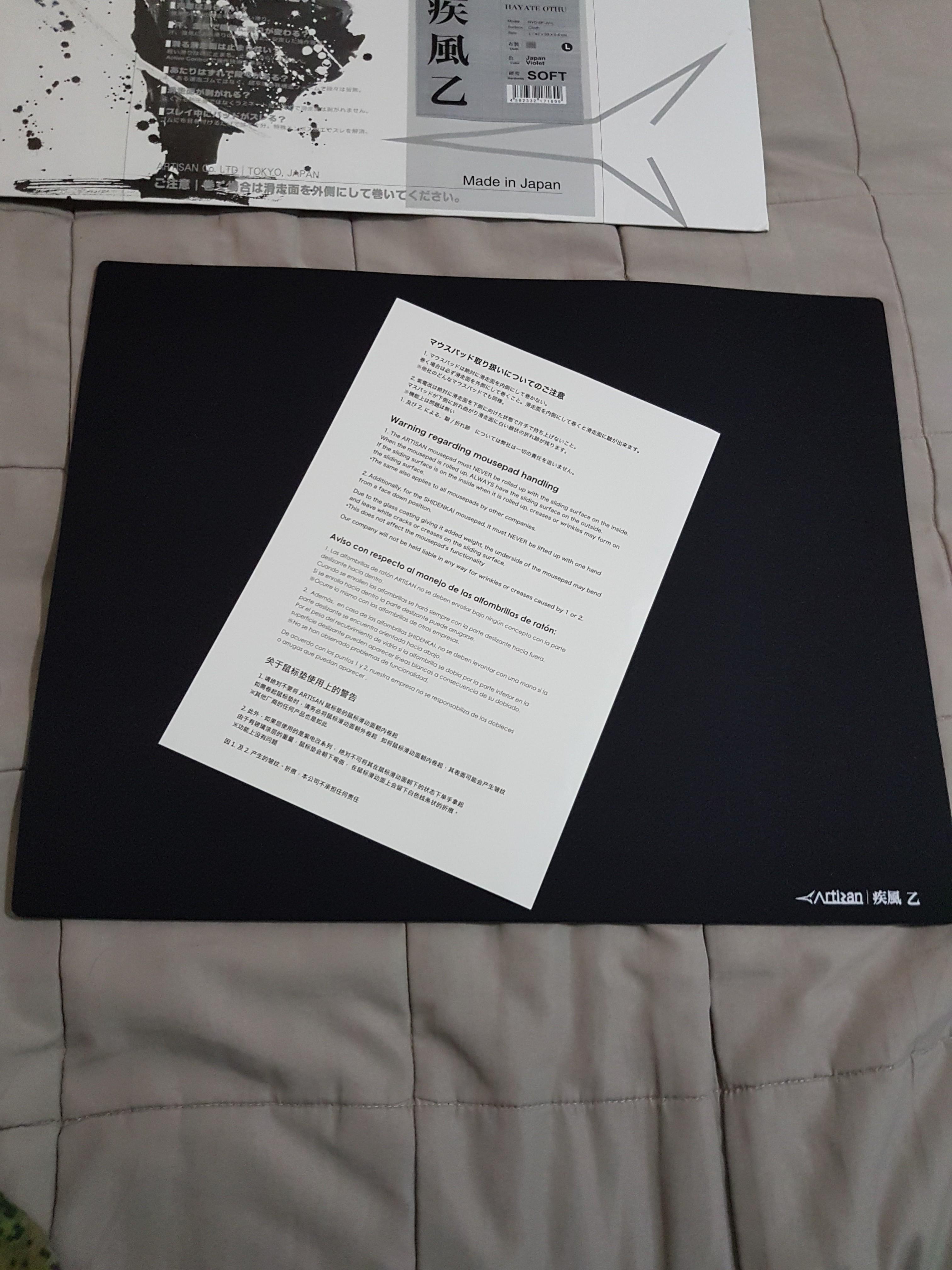 ARTISAN Gaming mouse pad HAYATE OTSU, Computers & Tech, Parts