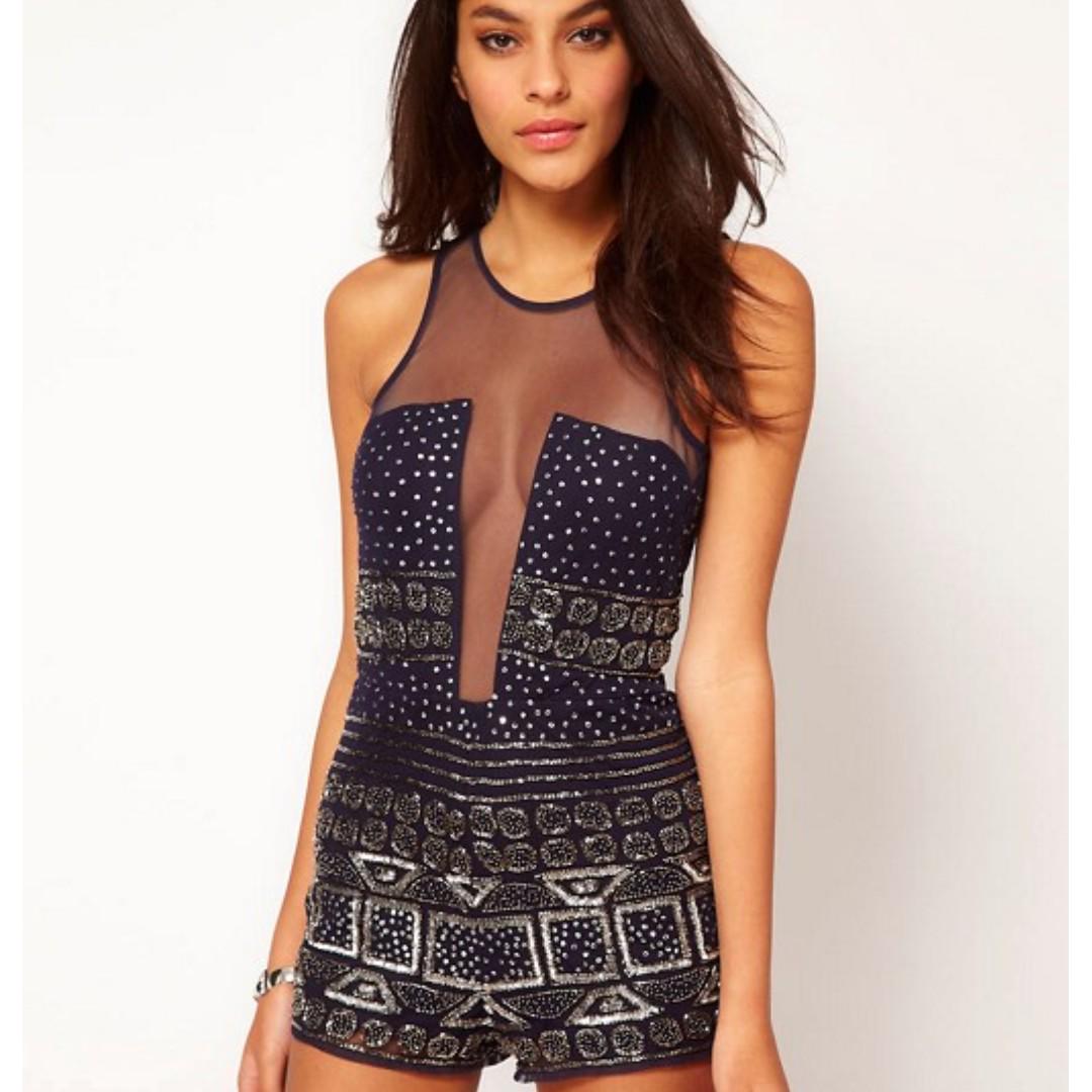 gold playsuit uk
