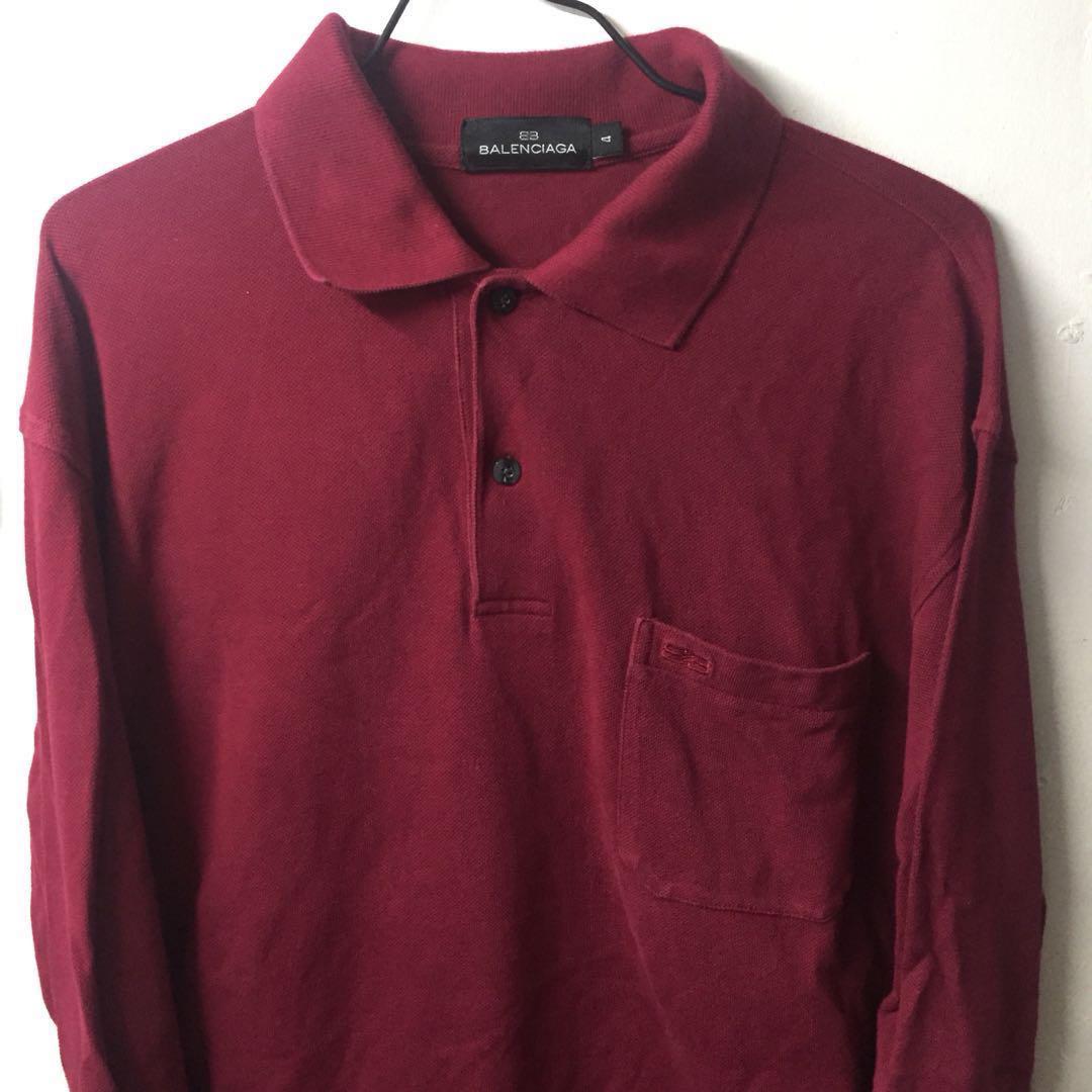 balenciaga polo long sleeve