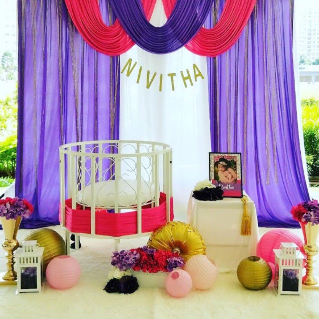 Baby Naming Ceremony Decor Design Craft Others On Carousell