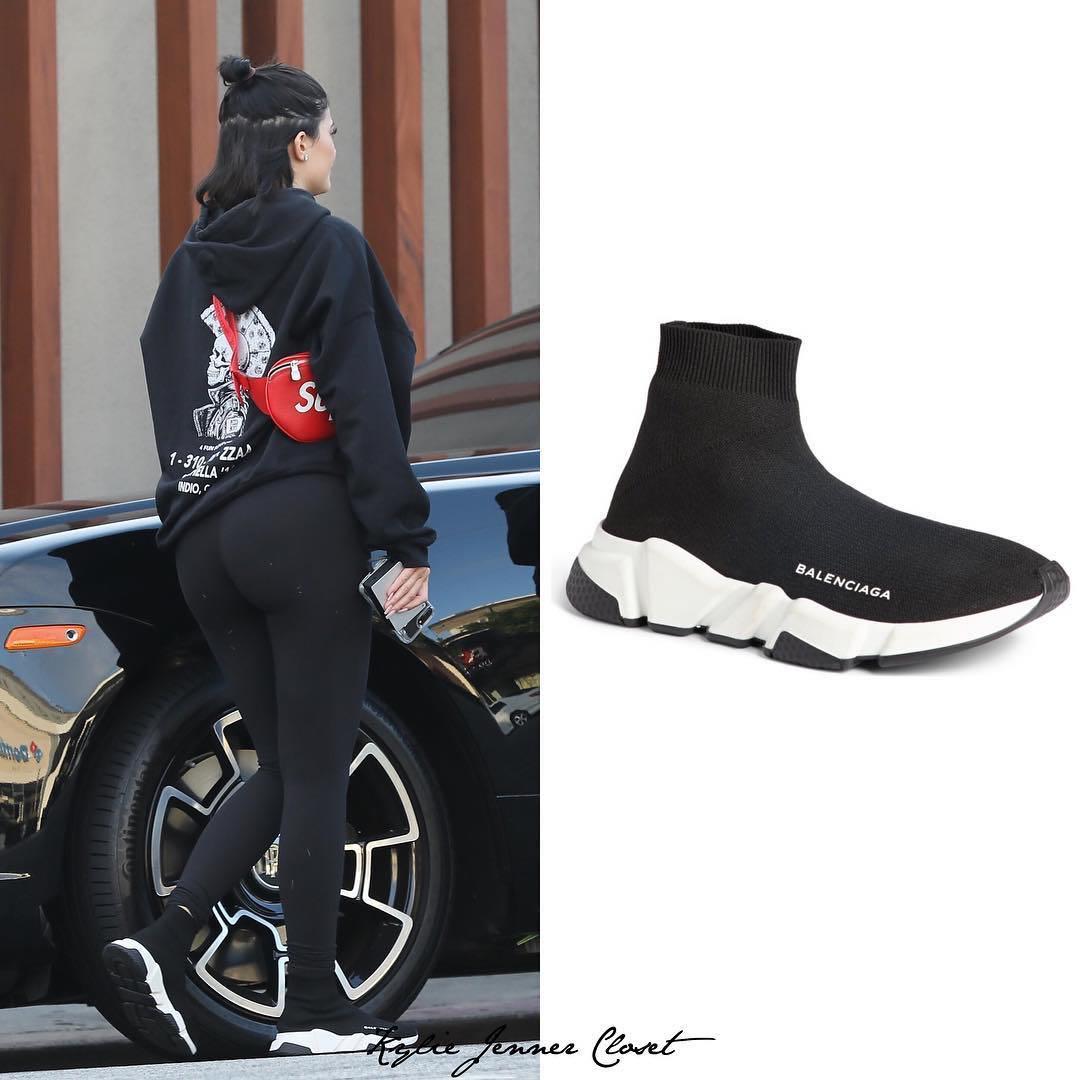 Celebrity balenciaga outlet speed trainer