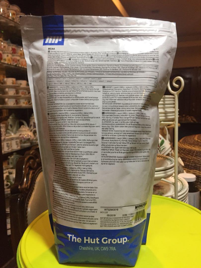 BCAA MyProtein (1kg), Food & Drinks, Beverages on Carousell