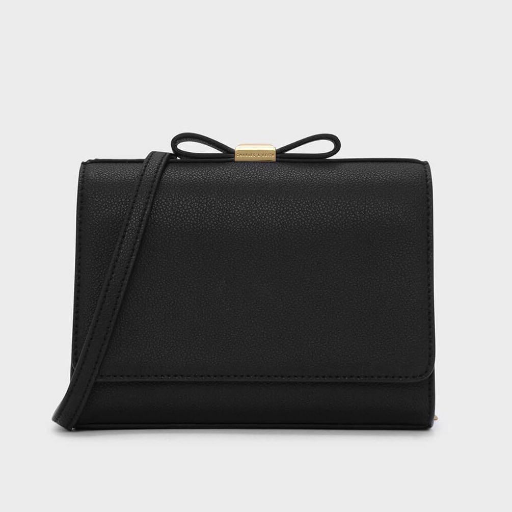 charles and keith bow detail handbag