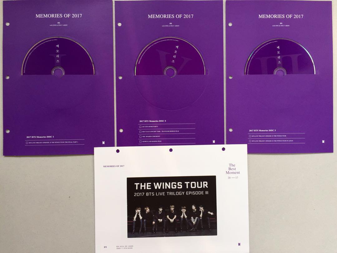 Bts Memories Of 17 Entertainment K Wave On Carousell