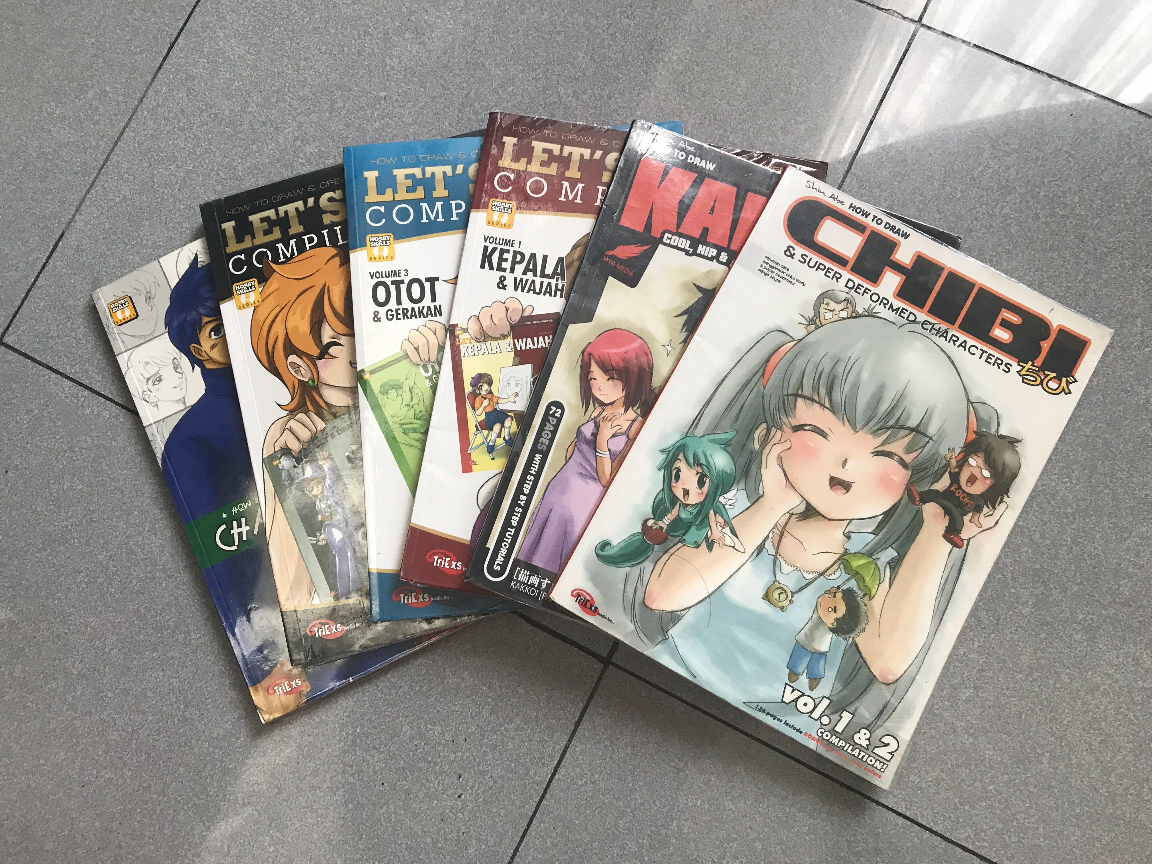 Buku Tutorial Cara Menggambar Manga Chibi Anime Character Books