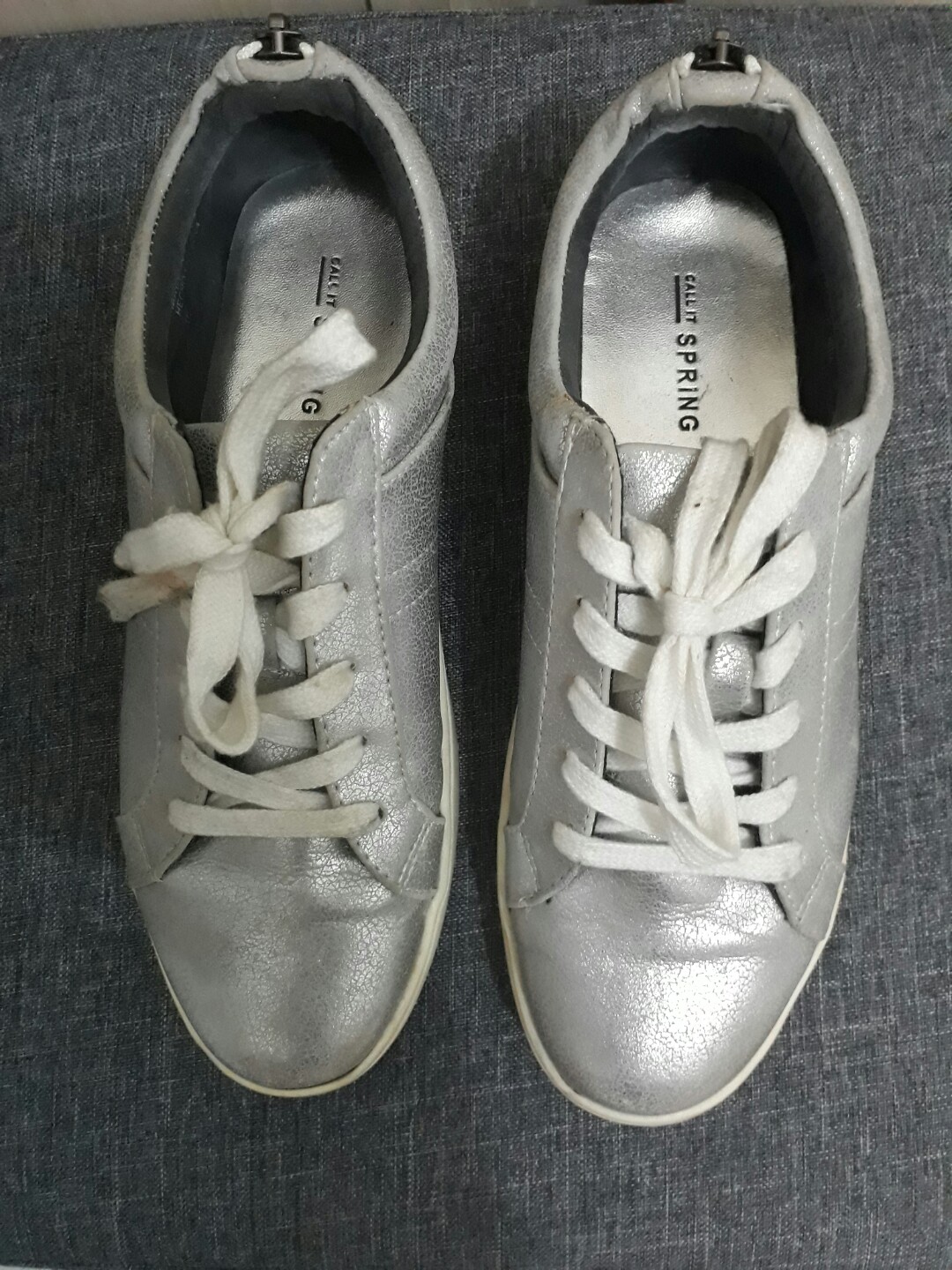 call silver sneakers