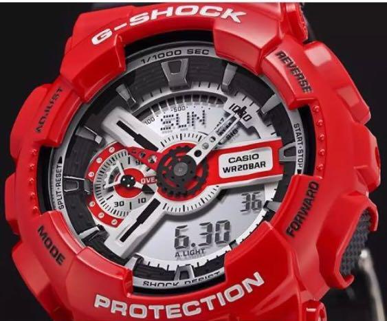 Casio g cheap shock red strap