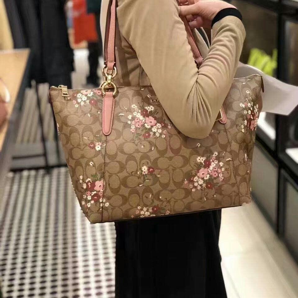 coach ava tote floral