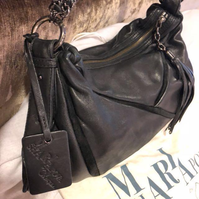 Cole Haan Maria Sharapova genuine suede leather crossbody bag