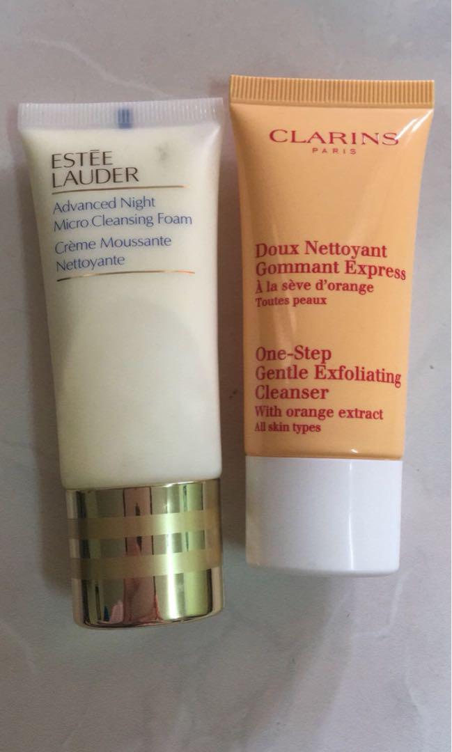 Combo Estee Lauder and Clarins cleanser, Beauty & Personal Care, Face