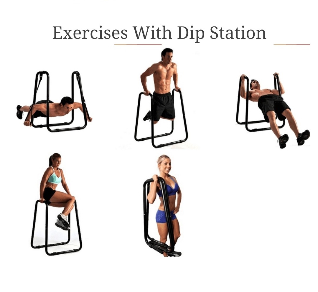 Dip station back exercises best sale