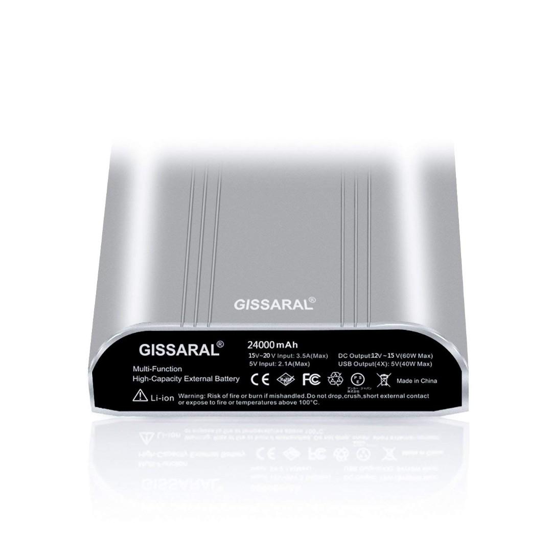 GISSARAL 24000mAh 90Wh Carry Flight Power Bank External Battery
