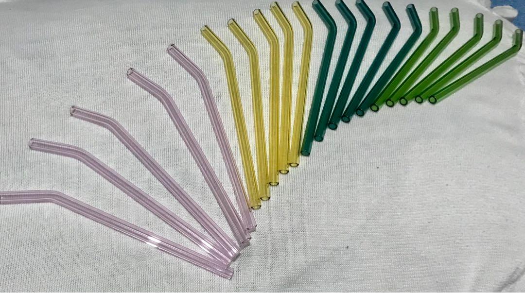 Glass Straws for Sale!❤️ (Category: Other Kitchenware & Tableware) located in Pateros City. Submitted by chichachanceonestopshoppe (Listing ID 180242152, Image 3). Description: Glass Straw for only Php150.00/ea with free pouch and cleaning brush!❤️ Inclusions: 1 Glass Straw (choose from straight or bent straw) 1 regular metal brush 1 pouch #HandStitchedByChinkay.