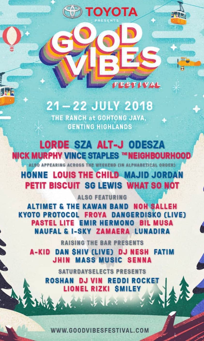 Good vibes festival 2018, Tickets & Vouchers, Local Attractions and  Transport on Carousell