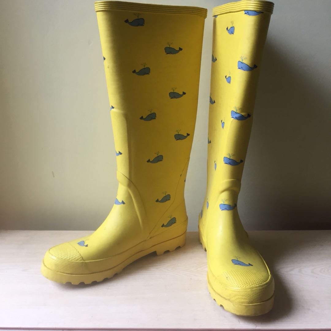 blue whale boots rainboots rubber boots
