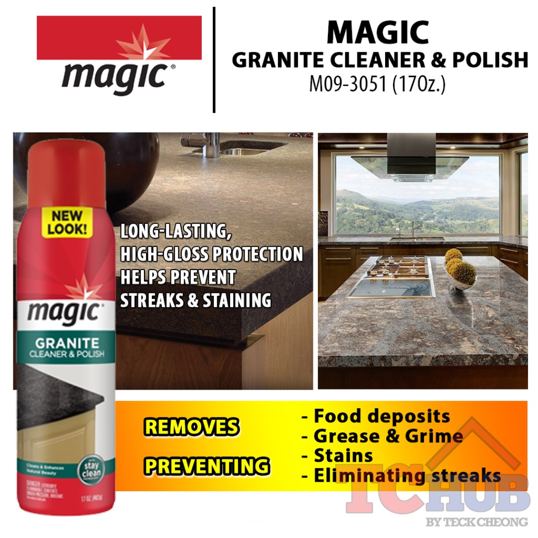 Magic Granite Cleaner Polish M09 3051 17oz Furniture